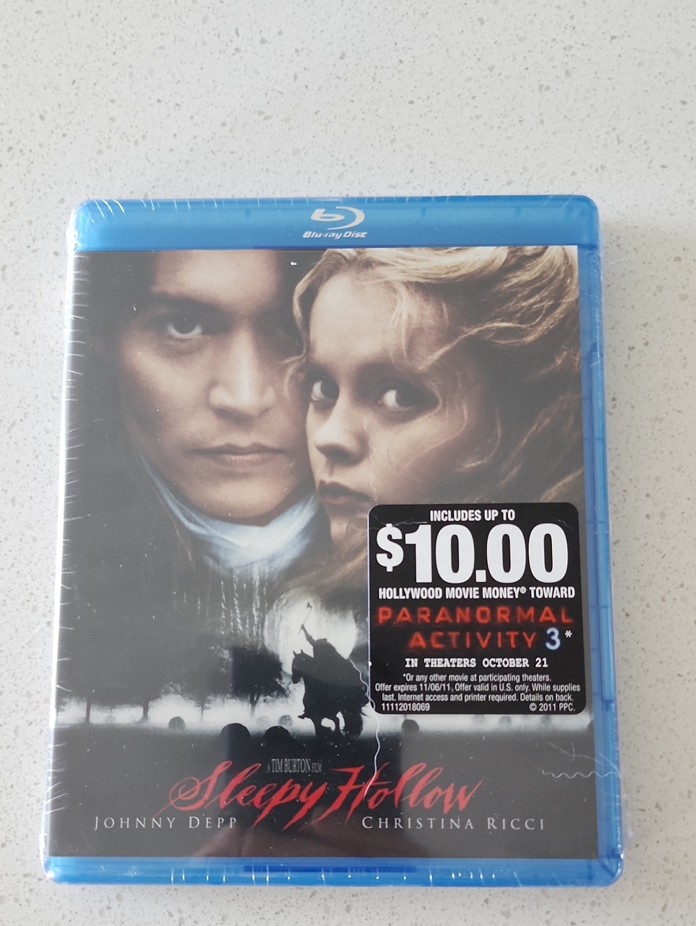 Sleepy Hollow Blu-ray DVD (Blue) - Official Release, Factory Sealed